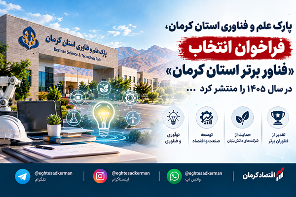 فراخوان انتخاب «فناور برتر استان کرمان»