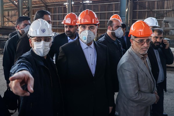 بازدید رییس مجلس از مجتمع فولاد زرند ایرانیان 