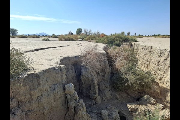 هشدار فرونشست در جنوب کرمان